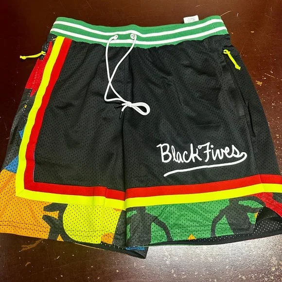 Puma Men Black x Black Fives 534493-01 Ballroom Basketball Shorts Size L XL